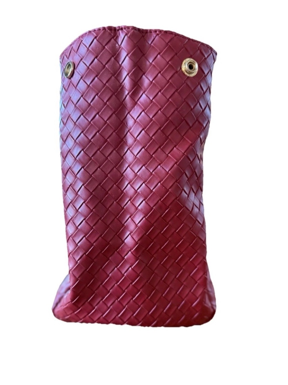 VTG Y2K Vera New York  Vera Wang Red Basket Weave Shoulder Bag 13.5Wx10Hx5.5D - Picture 6 of 15